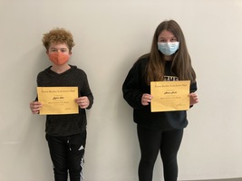 7th Grade March Students of the Month