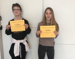 8th Grade February Students of the Month
